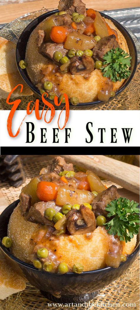 A quick and easy beef stew recipe using leftover roast beef. via @artandthekitch Roast Beef Stew Recipe, Quick And Easy Beef Stew Recipe, Using Leftover Roast Beef, Quick And Easy Beef Stew, Leftover Beef Recipes, Quick Beef Stew, Leftover Beef Stew, Roast Beef With Vegetables, Leftover Roast Beef Recipes