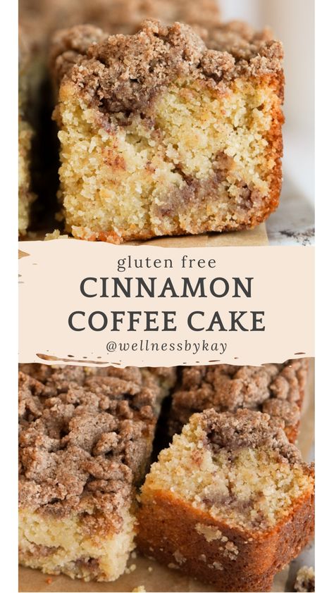 Gluten Free Cinnamon Coffee Cake is the only coffee cake you’ll ever need! Made with almond flour, oat flour, and more delicious ingredients … this treat is a soft buttery cake with a cinnamon sugar swirl and streusel crumble topping. It’s full of cinnamon flavor, has the perfect texture, and is the best pairing for your morning coffee or tea! Gluten Free Coffee Cake Recipe, Cinnamon Swirl Coffee Cake, Gluten Free Coffee Cake, Gluten Free Coffee, Gluten Free Cinnamon, Soft Cake, Cinnamon Coffee Cake, Snack Prep, Cinnamon Coffee