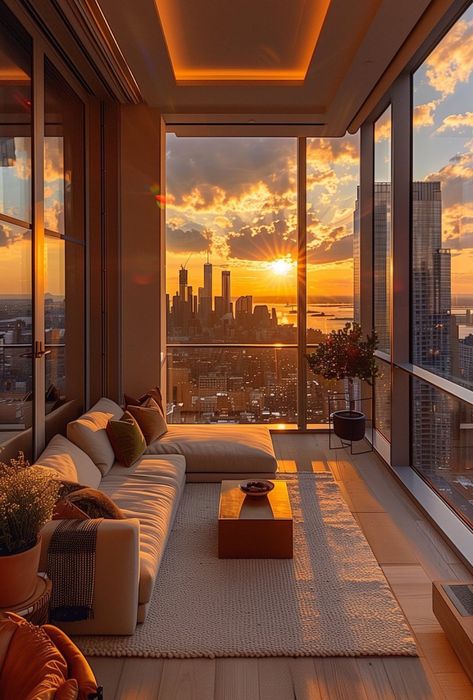 Dream Apartment Nyc, Penthouse Apartment Aesthetic, City Apartment Aesthetic, New York Apartment Aesthetic, Luxury Nyc Apartment, Appartement New York, Penthouse Aesthetic, Nyc Dream, Nyc Penthouse