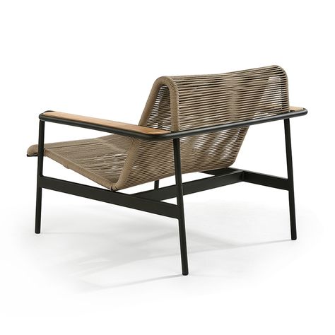 Mecox, Walters Outdoor Lounge Chair | Walters Wicker Beach Furniture, Exterior Furniture, Cane Furniture, Outdoor Lounge Chair, Steel Chair, Single Chair, Outdoor Chair, Modern Lounge Chairs, Take A Seat