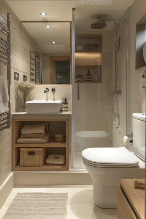 Corner Toilet Sink, Tiny Corner Shower Bathroom, Ultra Small Bathroom, Clever Bathroom Design, Small Bathroom Remodel With Corner Shower Only, Awkward Shaped Bathroom, Cr Ideas Small Spaces, Small Bathroom Without Toilet, Sink In Shower Small Spaces