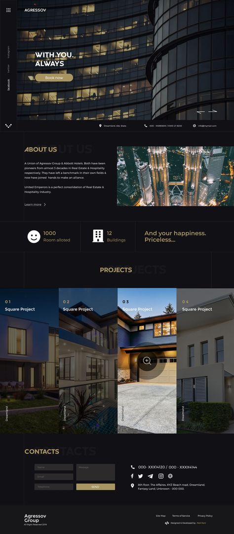 Design De Configuration, Real Estate Landing Pages, Mises En Page Design Graphique, Real Estate Website Design, Luxury Website, Web Design Examples, Real Estate Websites, Modern Website Design, Real Estates Design