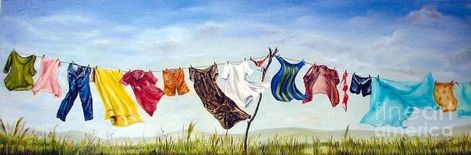 Clothesline Pictures, Laundry Art, Laundry Room Art, Images Of Animals, Washing Line, Natural Art, Art Inspiration Painting, Nature Wall, Nature Wall Art