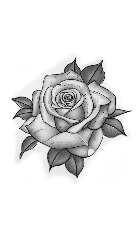 Rose Flower Tattoo Stencil, Rose Tattoo Shaded, Rose Tattoo Design For Men, Rose Tattoo Stencil Outline, Shading Tattoo Designs, Rose Tattoo Outline, Rose Tattoo Hand, Rose Outline Tattoo, Roses Tattoo Design