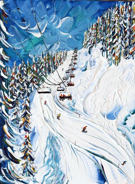 Pre Raphaelite Art, Oil Painting Inspiration, Painting Snow, Foose, Winter Painting, Art Painting Gallery, Night Painting, Mountain Paintings, Christmas Paintings