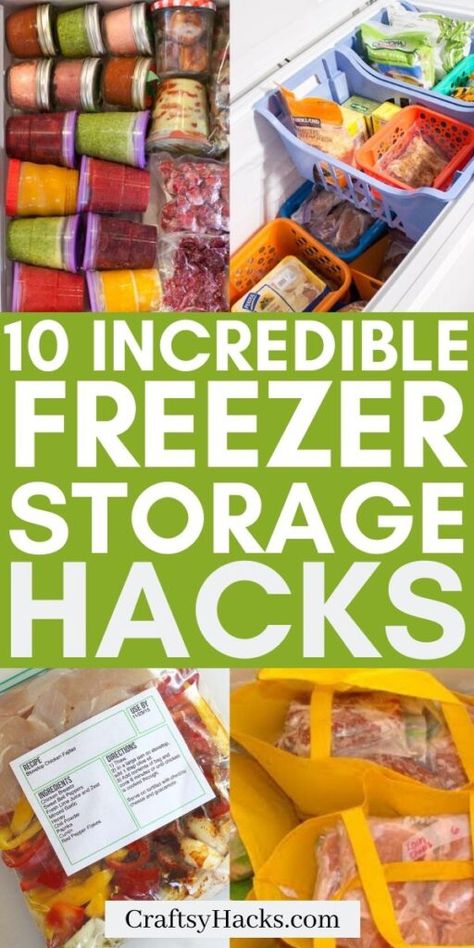 10 Freezer Storage Hacks: How to Organize Your Freezer Freezer Organization Ideas, Organized Freezer, Freezer Hacks, Camping Meal Planning, Freezer Organization, Freezer Storage, Faith Blogs, Plastic Food Containers, Kitchen Games