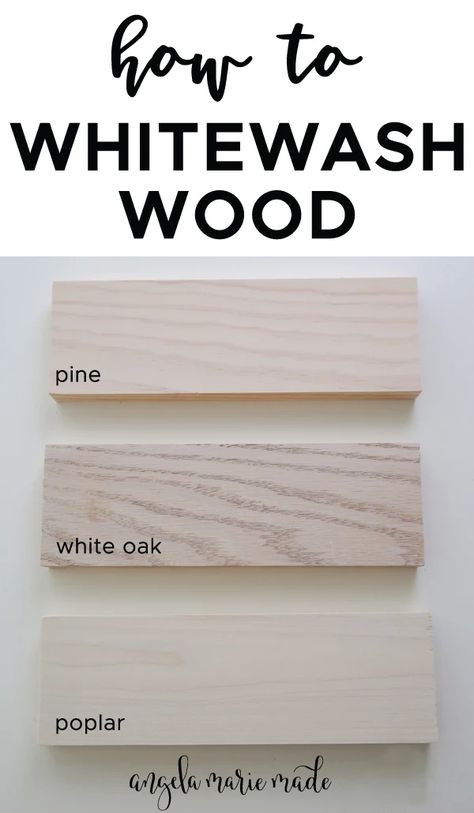 How To Whitewash Wood, Color Washed Wood, Unfinished Wood Crates, White Wood Stain, Whitewash Paint, White Washed Pine, White Wash Stain, How To Whitewash, White Washed Oak