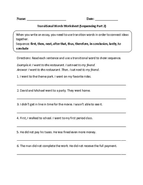 Transitional Words Sequencing Part 2 Fragments And Run On Sentences, Comma Worksheets, Sentences And Fragments, Subject And Predicate Worksheet, Transition Words Worksheet, Compound Subjects And Predicates, Transitional Words, Sentence Correction Worksheets, Transition Sentences