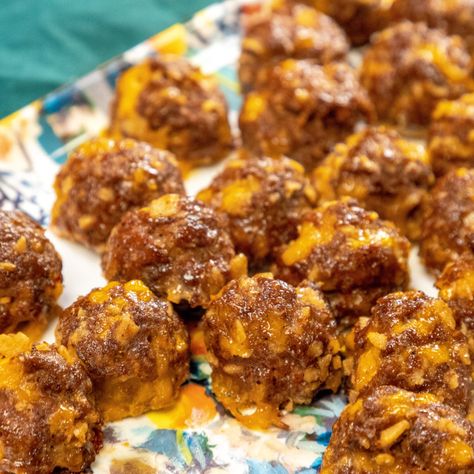 Taco Meatballs Ground Beef, Food Network Meatballs, Meatball Tacos, Cheesy Sausage Balls, Taco Meatballs, French Dips, Cheese Meatballs, Batch Meals, Cheese Stuffed Meatballs