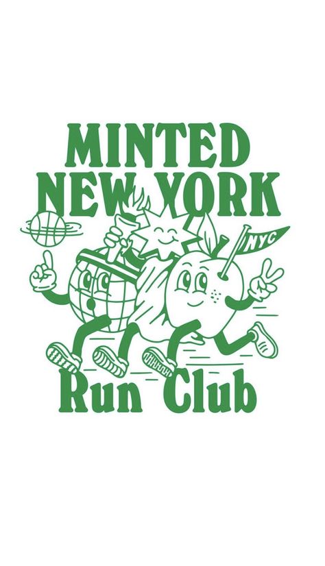 Basic Posters Aesthetic, Retro Illustration Character, Run Club Logo Design, T Shirt Print Design Graphics Vintage, Pickleball Graphics, Club Merch Ideas, Retro Tshirt Design Graphics, Running Tshirt Design Ideas, Run Club Logo