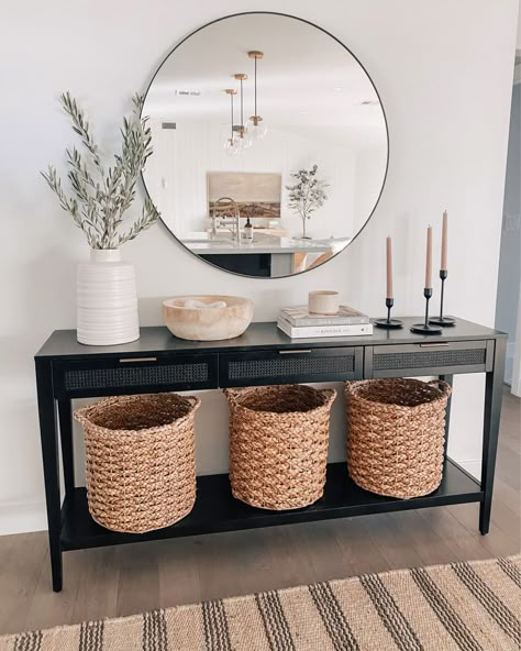 Target Console Table Entryway, Entryway Console With Storage, Target Entryway Ideas, Narrow Console Table With Storage, Listerby Console Table, Narrow Entry Table, Hallway Table Decor, Sofa Entryway, Entryway Table With Storage