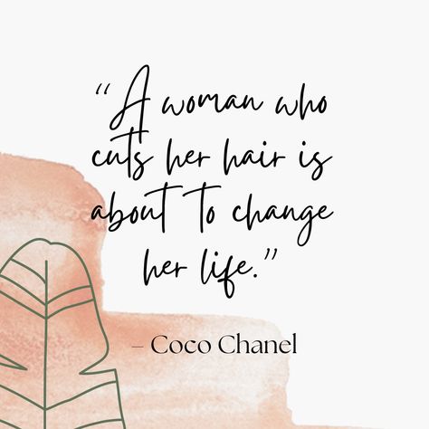 "A woman who cuts her hair is about to change her life." - Coco Chanel  These words from Coco Chanel resonate with the transformative power of a haircut. It's more than just a physical change; it's a statement of inner strength and a bold step towards embracing new beginnings. 😍  It is important to find the best #hairstylistingorokan if you want this spirit of change. Our team are always ready to help you transform your hair dreams into reality.💕  Book your appointment now 📞0483881655 Cut Hair Quotes, Change Your Life Quotes, Hair Change, Hair Quotes, Physical Change, Cut Her Hair, Find Happiness, A Haircut, Dreams Into Reality