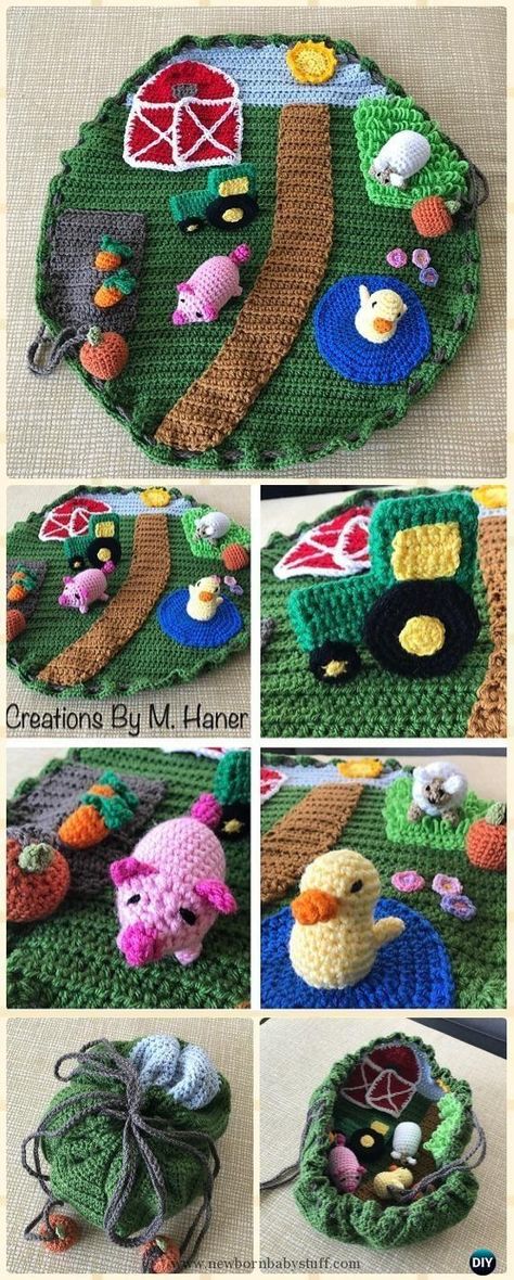 Farm Play, Baby Shower Gift Ideas, Crochet Nursery, Shower Gift Ideas, Pola Amigurumi, Toy Crochet, Haken Baby, Down On The Farm, Crochet Motifs