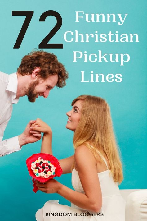 Use these funny Christian pickup lines the next time you are meeting someone new and hoping they'll go on a date with you! Cheesy Christian Pick Up Lines, Funny Christian Pick Up Lines, Christian Rizz Pick Up Lines, Bible Pick Up Lines, Christian Pickup Lines, Pick Up Line Memes, Christian Pick Up Lines, Kingdom Bloggers, Funny Pickup Lines