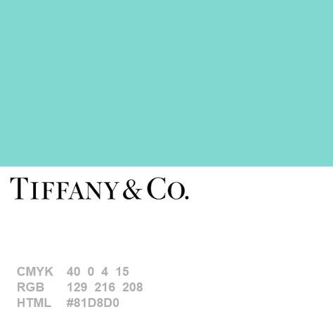 Tiffany Blue Pantone, Tiffany Blue Interior Design, Tiffany Green Color Palette, Tiffany Color Palette, Tiffany Blue Color Palette, Tiffany Blue Aesthetic, Goals Infographic, Pantone Cmyk, Tiffany Room