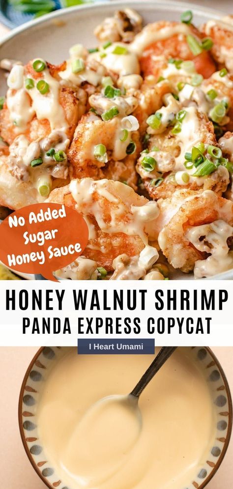 Honey Nut Shrimp, Honey Walnut Shrimp Recipe Healthy, Honey Walnut Sauce Recipe, Panda Express Shrimp Walnut, Coconut Walnut Shrimp, Copycat Shrimp Recipes, Healthy Honey Walnut Shrimp, Honey Pecan Shrimp, Best Snow Day Food