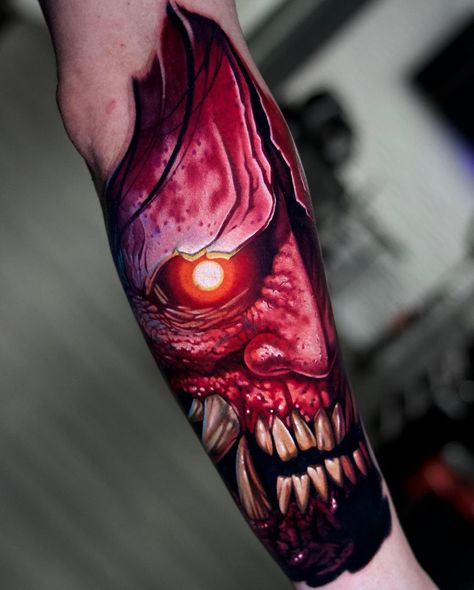 Horror Tattoo Design, Hanya Mask Tattoo, Geometric Tattoo Sleeve Designs, Colored Tattoo Design, Chicano Tattoos Sleeve, Tattoo Design Tattoo, Realistic Tattoo Sleeve, Men Tattoos Arm Sleeve, Demon Tattoo