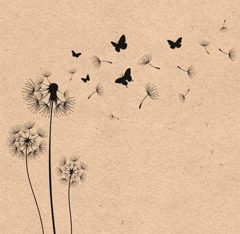 Dandelion Tattoo, Butterfly Tattoo, Dandelion, Tattoos, Beauty, Quick Saves