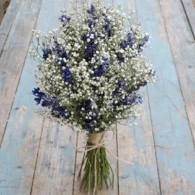 Boho Midnight Wedding Bouquet Dried Flower Wedding Bouquet, Midnight Wedding, Dried Flower Wedding, Flower Wedding Bouquet, Flower Girl Bouquet, Blue And White Flowers, Flower Company, Wedding Abroad, Rustic Bridal