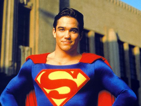 Superman Poster, Clark Superman, Superman Cape, Dean Cain, Lois And Clark, Teri Hatcher, Superman Clark Kent, Dc Superman, Superman Family