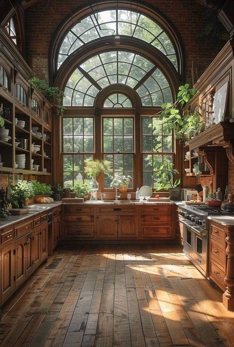 The Art of Simple Living 𝓫𝔂𝓜𝓮𝓰 ༄ House Aesthetic, Diy Greenhouse, Wooden Floors, Boho Kitchen, Dream House Rooms, Fantasy House, Dream House Interior, Dream House Plans, Farmhouse Rustic