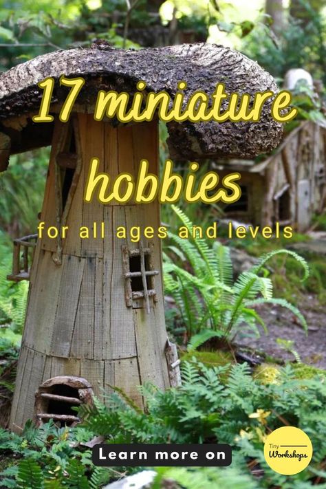 17 miniature hobbies for all ages and skill levels Making Fairy Gardens, Minature Gardens Fairy, Diy Fairy Garden Ideas Homemade How To Make Tree Houses, How To Make A Fairy House, How To Make A Fairy Garden, Fairy Garden Crafts Diy, Fairy House Diy How To Make A, Fairy Garden Houses Homemade, Fairy Village Ideas