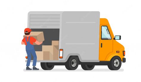 Warehouse Logistics, House Shifting, Professional Movers, Logistics Industry, Logistics Transportation, Isometric Illustration, Isometric Design, Moving And Storage, Packers And Movers