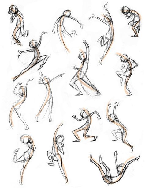 Jumping Drawing Reference, Jumping Reference, Jumping Drawing, Ako Kresliť, Jumping Poses, Line Of Action, رسم كاريكاتير, Sketches Of People, Human Figure Drawing