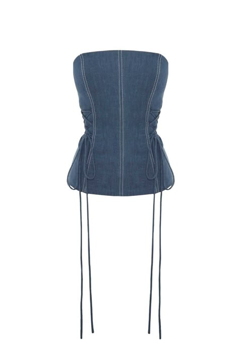 Denim Corset Outfit, University Fits, Cotton Corset, Corset Fashion, Summer 2025, Girly Shoes, Clothes Diy, Clothes Rack, Fashion Couture