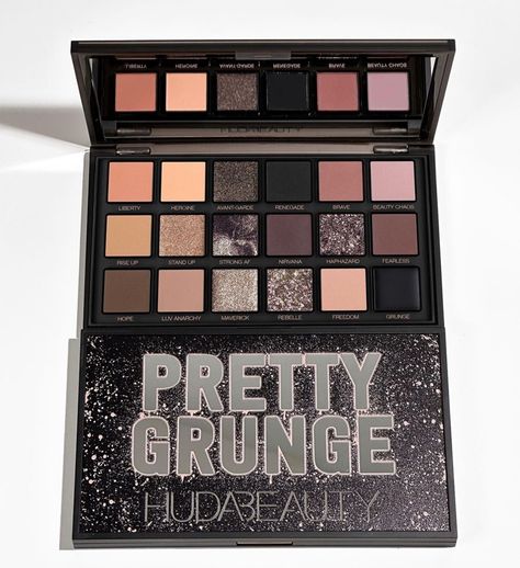 Huda Grunge Palette, Grunge Makeup Palette, Grunge Eyeshadow Palette, Huda Beauty Grunge Palette, Huda Beauty Pretty Grunge Palette, Pretty Grunge Huda Beauty, Huda Eyeshadow Palette, Best Eyeshadow Pallets, Grunge Eyeshadow