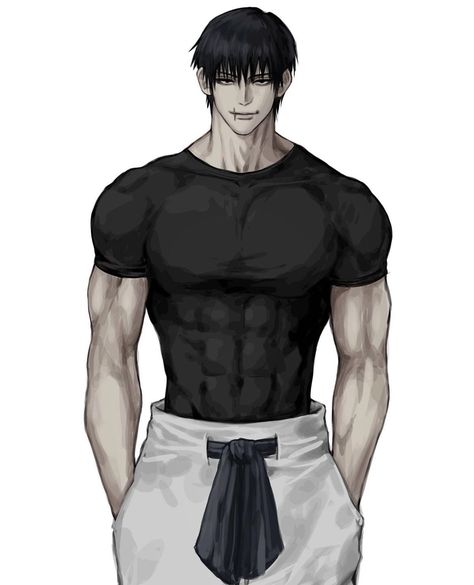 Dream Physique, Toji Fushiguro, Anime Guys Shirtless, Cool Anime Pictures, Anime Character Drawing, Anime Sketch, The Villain, Handsome Anime Guys, Handsome Anime