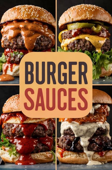 Elevate your BBQ with these irresistible homemade burger sauces! Perfect for adding flavor and flair to any grilling occasion. #BBQFlavors #BurgerSauces #GrillingEssentials #HomemadeRecipes #TasteExplosion Turkey Burger Sauce, Easy Burger Sauce, Burger Sauces, Simple Sauces, Burger Sauces Recipe, Sauce Ideas, Easy Burgers, Perfect Burger, Ketchup And Mustard