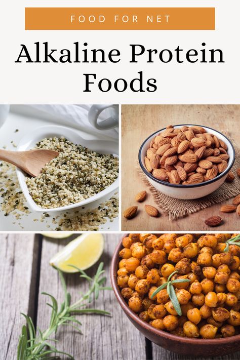 Alkaline Protein Sources, Alkaline Food Recipes, Foods High In Alkaline, Alkaline Protein, Lysine Foods, Alkaline Fruits And Vegetables, High Alkaline Diet, Alkaline Foods Recipes, Alkaline Snacks