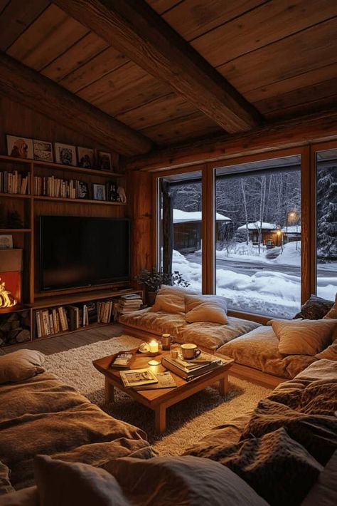 Small Cabin Interior Hobbit Cabin, Small Cabin Interiors Cozy, Cute Cabin Interior, Ski Cabin Interior, Small Cabin Interior Ideas, Cabin Interiors Cozy, Cabin Interior Ideas, Small Cabin Interiors, Big Bear Cabin