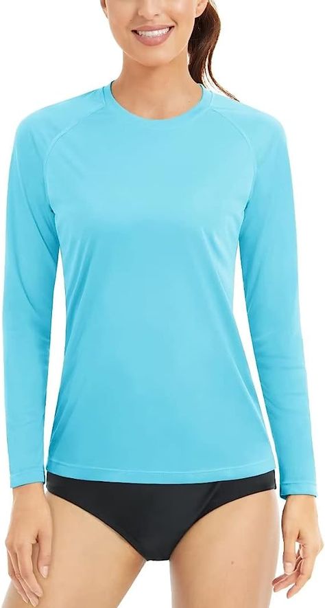 Rashguard Swimsuit Women, Women Dress Shirts, Uv Shirt, Outdoor Workout, Women Fashion Dress, Rashguard Swimsuit, Woman Of God, Sport Shirts, Swimsuit Women