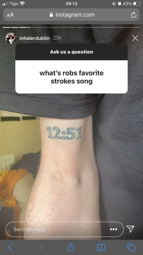 Bobby Skeetz Tattoo, Inhaler Band Tattoo, The Strokes Tattoo, Inhaler Tattoo, Bobby Skeetz Inhaler, Robbery Bob, Wallpaper Rick And Morty, Inhaler Band, Inhaler Dublin