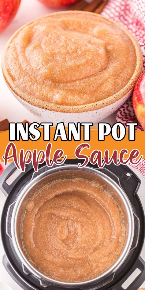 Apple Sauce In Instant Pot, How To Make Applesauce In Instant Pot, Instant Pot Cinnamon Applesauce, Applesauce Pressure Cooker, Applesauce In The Instant Pot, Insta Pot Apple Sauce Recipes, Instant Pot Applesauce For Canning, Instant Pot Applesauce Recipes, Instapot Applesauce For Canning