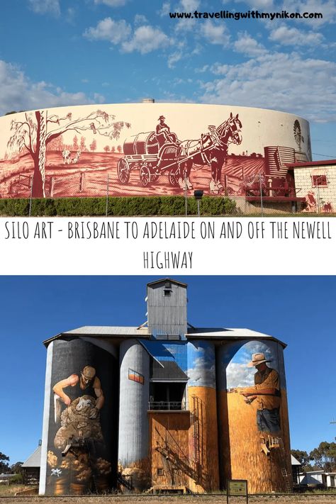 Silo Art, Australian Road Trip, Australian Painting, Melbourne Street, Tank Art, Water Towers, Australia Home, Australian Travel, Free Camping