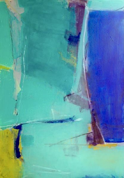 Lyrical Abstraction Paintings, Teal Inspiration, Fine Art Portfolio, Blue Artwork Abstract, Teal Painting, Lyrical Abstraction, Victoria Bc Canada, Blue Abstract Art, Soyut Sanat Tabloları