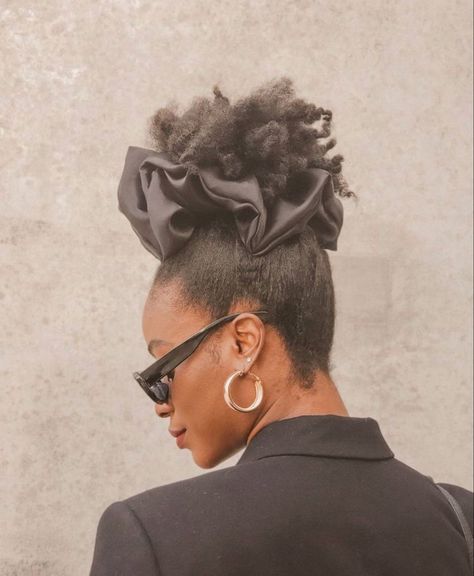 Big Natural Hair, Oversized Scrunchie, To Watch, Pelo Afro, Beautiful Natural Hair, Hair Guide, Afro Puff, Have Inspiration, Natural Hair Updo