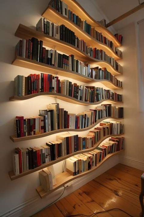 Library Room Minimalist, Wall Library Design, Home Library Modern, Mini Library At Home, Study Office Room, Book Shelves Ideas, Future Minimalism, Minimalist Library, Book Shelf Modern