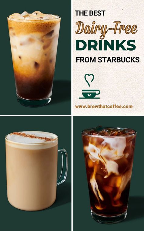 No Dairy Starbucks Drinks, Starbucks Gluten Free Drinks, Dairy Free Coffee Recipes At Home, Starbucks Drinks Lactose Free, Dairy Free Coffee Drinks, Plant Based Starbucks Drinks, Low Fodmap Starbucks Drinks, Aip Drinks At Starbucks, Lactose Starbucks Drinks