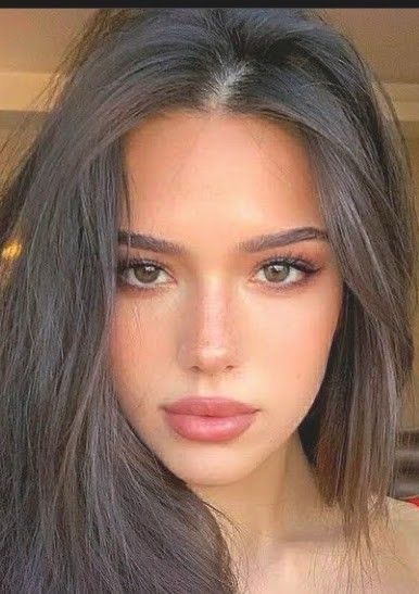 Black Hair And Brown Eyes Girl, Hot Makeup Looks Brown Eyes, Black Hair Brown Eyes Girl, Nose Job Inspo, Upturned Nose, Rhinoplasty Nose Jobs, Botox Lips, Nose Jobs, Brown Eyes Black Hair