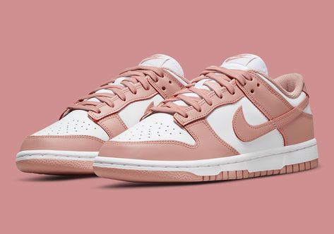 Cute Outfits With Nike Shoes, Woman Nike Shoes, Nike Women’s Shoes, Pink Nike Shoes Women, Nike Shoes Woman, Nike Dunk Low Rose Whisper, Dunk Low Rose, Nike Womens Shoes, Womens Nike Shoes