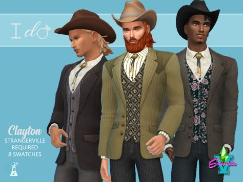 Ts4 Cowboy Hat, Sims 4 Cc Country Clothes Male, Sims 4 Cc Cowboy Hat, Sims 4 Cc Country Clothes, Sims 4 1890s, Sims 4 Ranch Cc, Sims 4 Western Cc, Sims 4 Farm Cc, Sims 4 Western