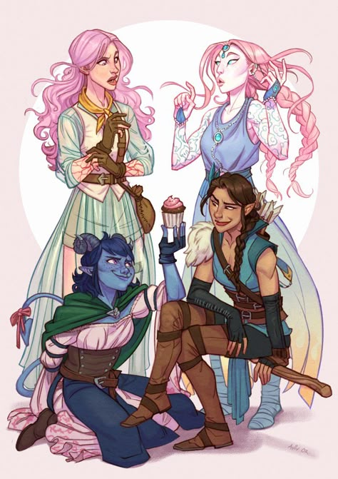 Vex Ahlia, Jester Lavorre, Imogen Temult, Legend Of Vox Machina, Critical Role Characters, Critical Role Art, Laura Bailey, Dnd Funny, Critical Role Fan Art