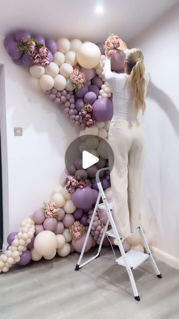 Meraki | Events Balloon Artistry Training by Rachael Hurst on Instagram: "Introducing the Fabulous STYLEX PASTEL DUSK RANGE:

✨ Pastel Dusk Cream
✨ Pastel Dusk Rose
✨ Pastel Dusk Lavender

3 out of 5 enchanting shades used to create this beautiful corner display, adding a dash of elegance to your space

@stylexballoons ~ an Australian balloon brand, is dedicated to offering high-quality latex balloons without compromising affordability. This commitment ensures that you receive exceptional value for your investment!
I am honestly OBSESSED with this brand, I just love everything about them 😍 And guyssss, they ship worldwide too! 🌎 

Want to learn how to create this prop-free corner display? The Tutorial is dropping in the academy this weeeeek!! 🚀

The Academy is available to everyone worl Matte Pastel Balloon Garland, Balloons On Wall Decor, Balloon Garland In Corner Of Room, Balloon Corner Decoration, Corner Balloon Garland, Birthday Decorations Without Balloons, Ballon Arch Back Drop, Balloon Garland On Wall, How To Make A Balloon Wall