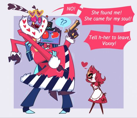 #hazbinhotel #hazbinhotelfanart #niffty #valentino #vox Vox X Val, Vox X Valentino, Vox Valentino, Boss Series, Hazbin Hotel Fanart, Nightmare Fuel, Hazbin Hotel Art, Hotel Trivago, Monster Hotel