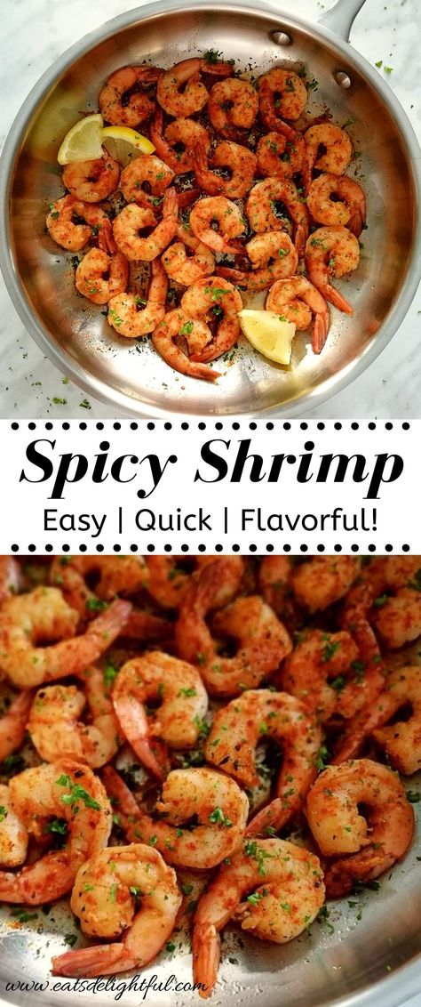 Spicy Shrimp Recipe, Seafood Sauces, Cooking Raw Shrimp, Precooked Shrimp Recipes, Raw Shrimp Recipes, Frozen Shrimp Recipes, Appetizer Dinner, Spicy Shrimp Recipes, Seafood Dish Recipes