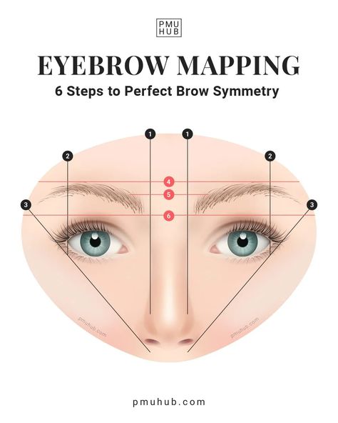 Where Should Eyebrows Start, Mapping Eyebrows Shape, Eyebrow For Face Shape, How To Eyebrow Map, How To Outline Eyebrows, Eyebrow Mapping Guide, Diy Brow Mapping, Brow Care Beauty Tips, Map Out Eyebrows